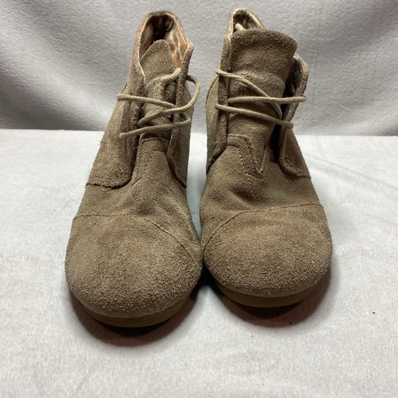 Toms tan wedged booties size 9 - Picture 2 of 7